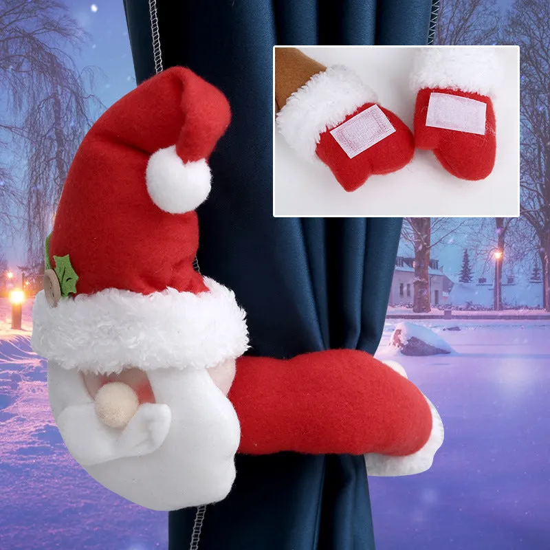 1PCS Christmas Curtain Buckle Holder Hook Santa Curtain Elk
