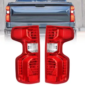 2019-2023 Chevy Silverado 1500 2020-2023 Silverado 2500HD 3500HD Tail light Assembly Rear Lamp Replacement OE Style Driver Passenger Side