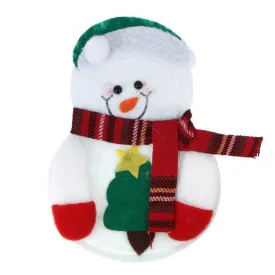 6pc Christmas Snowman Cutlery Bags Dining Table Cutlery(Snowman 1)