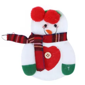 6pc Christmas Snowman Cutlery Bags Dining Table Cutlery(Snowman 2)