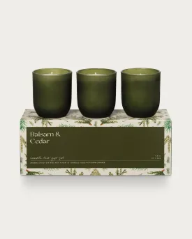 Balsam & Cedar Candle Trio Gift Set