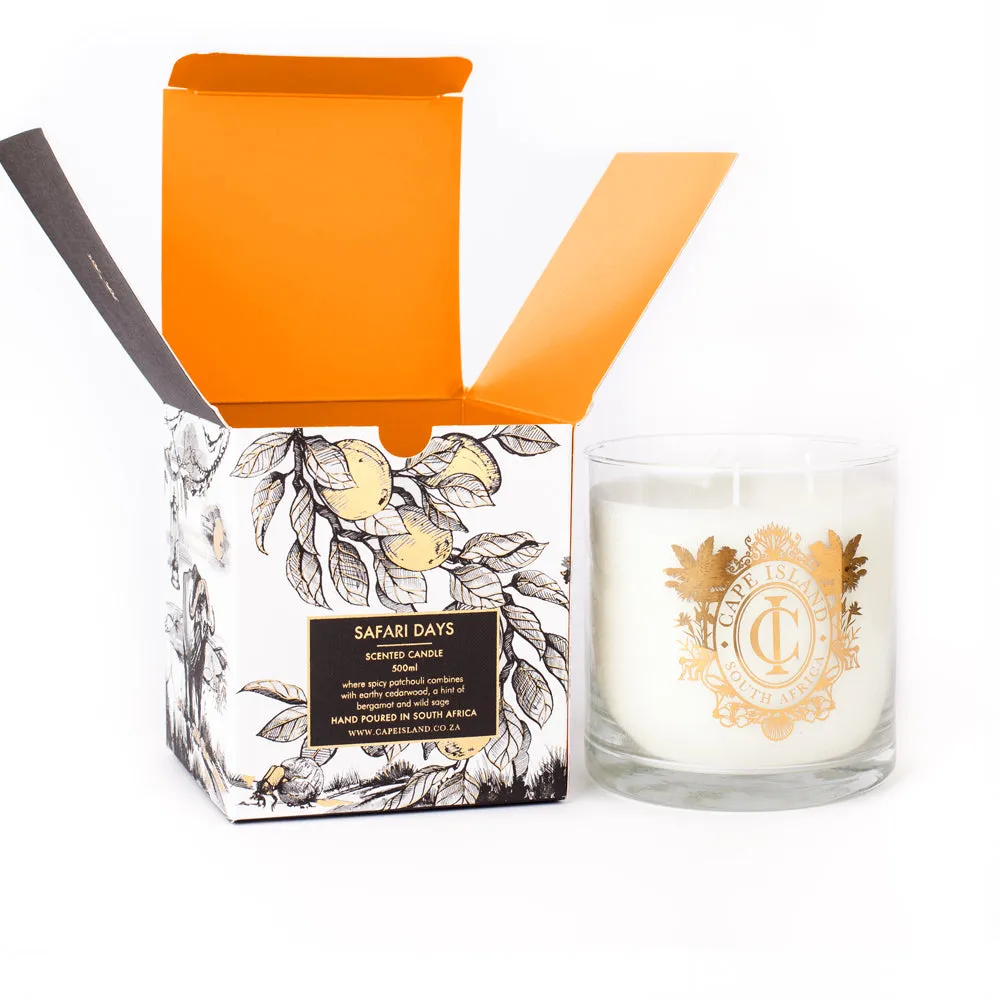 Cape Island Large Candle Safari Days