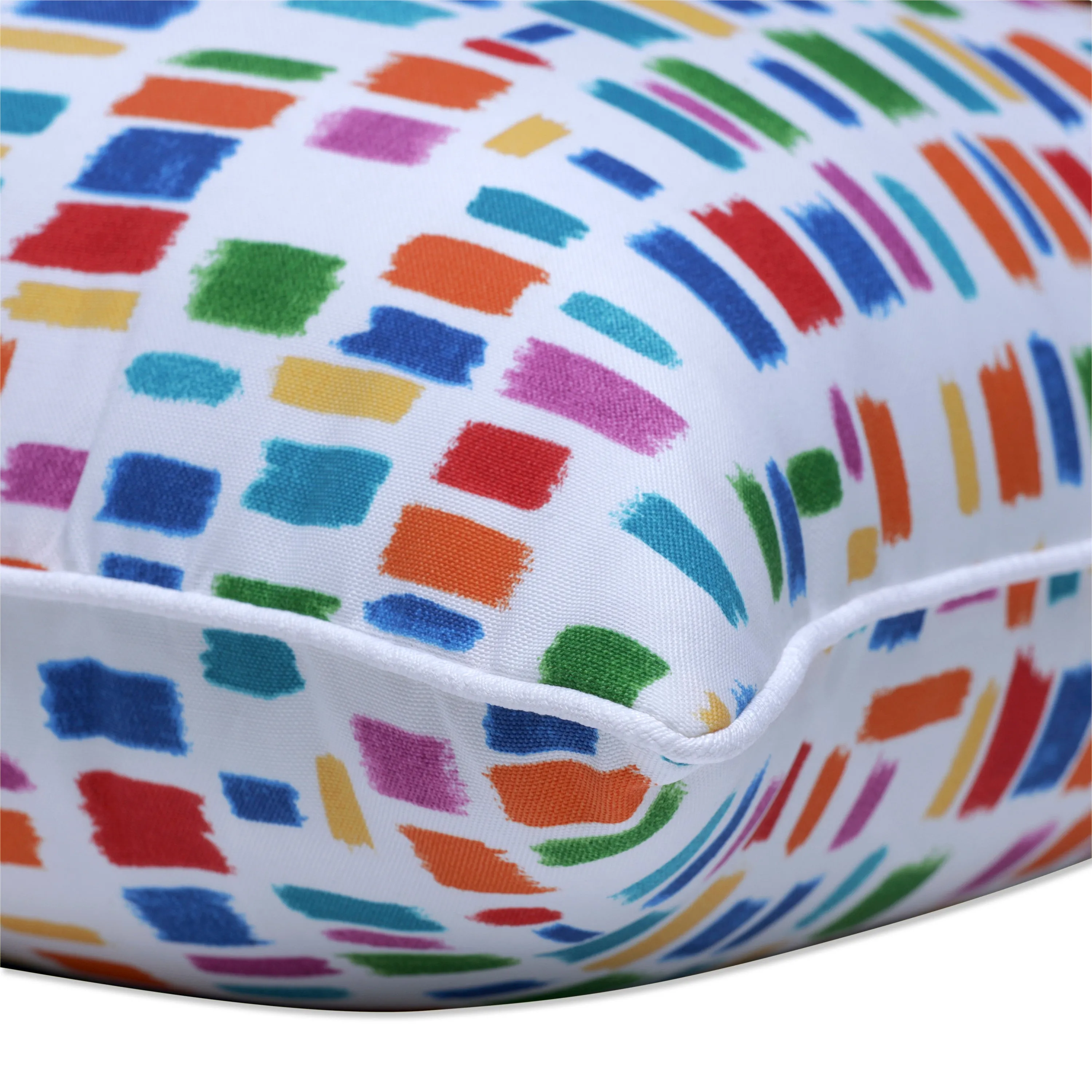 Color Tabs Primaries Over-Sized Rectangular Throw Pillow (Set Of 2)