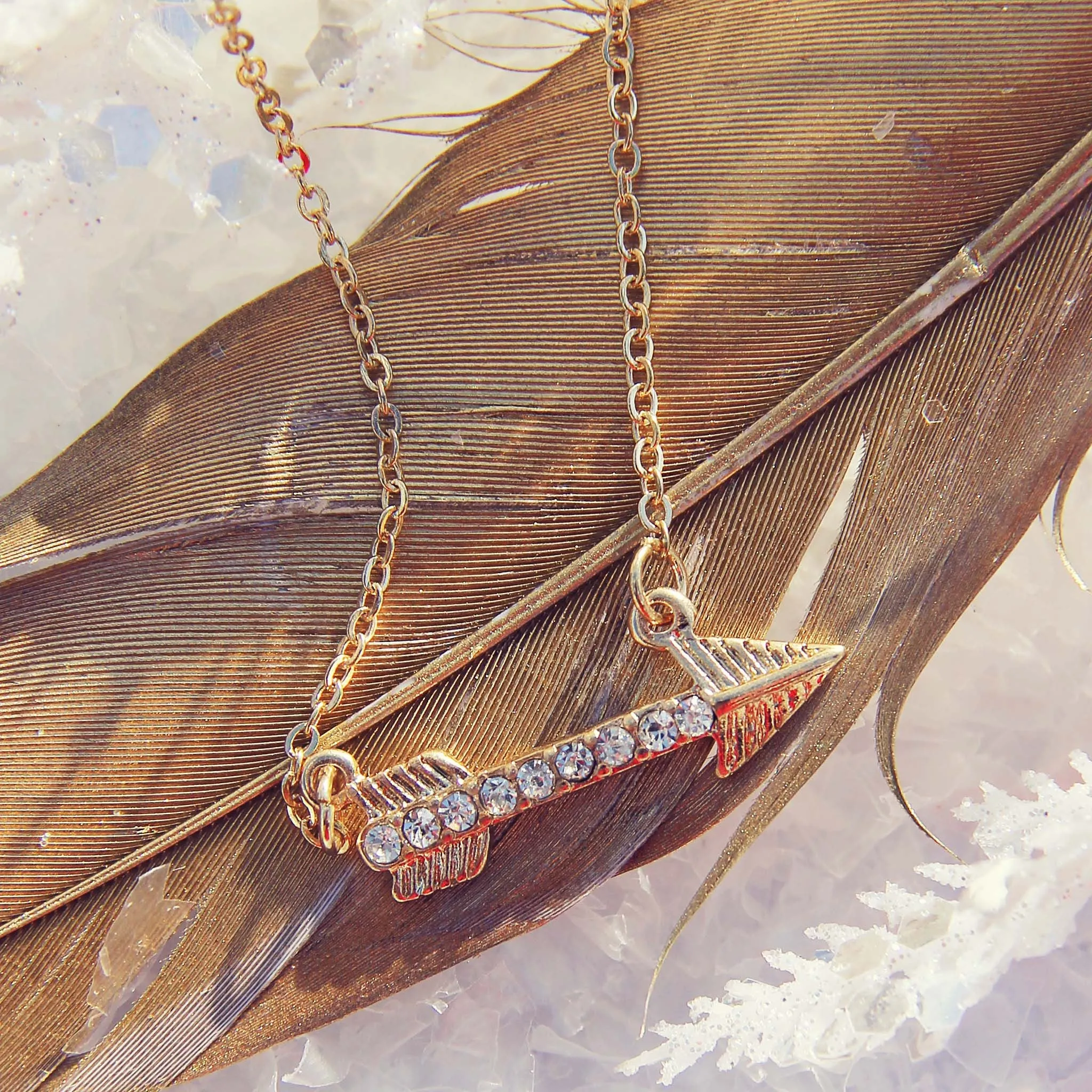 Feather Arrow Necklace