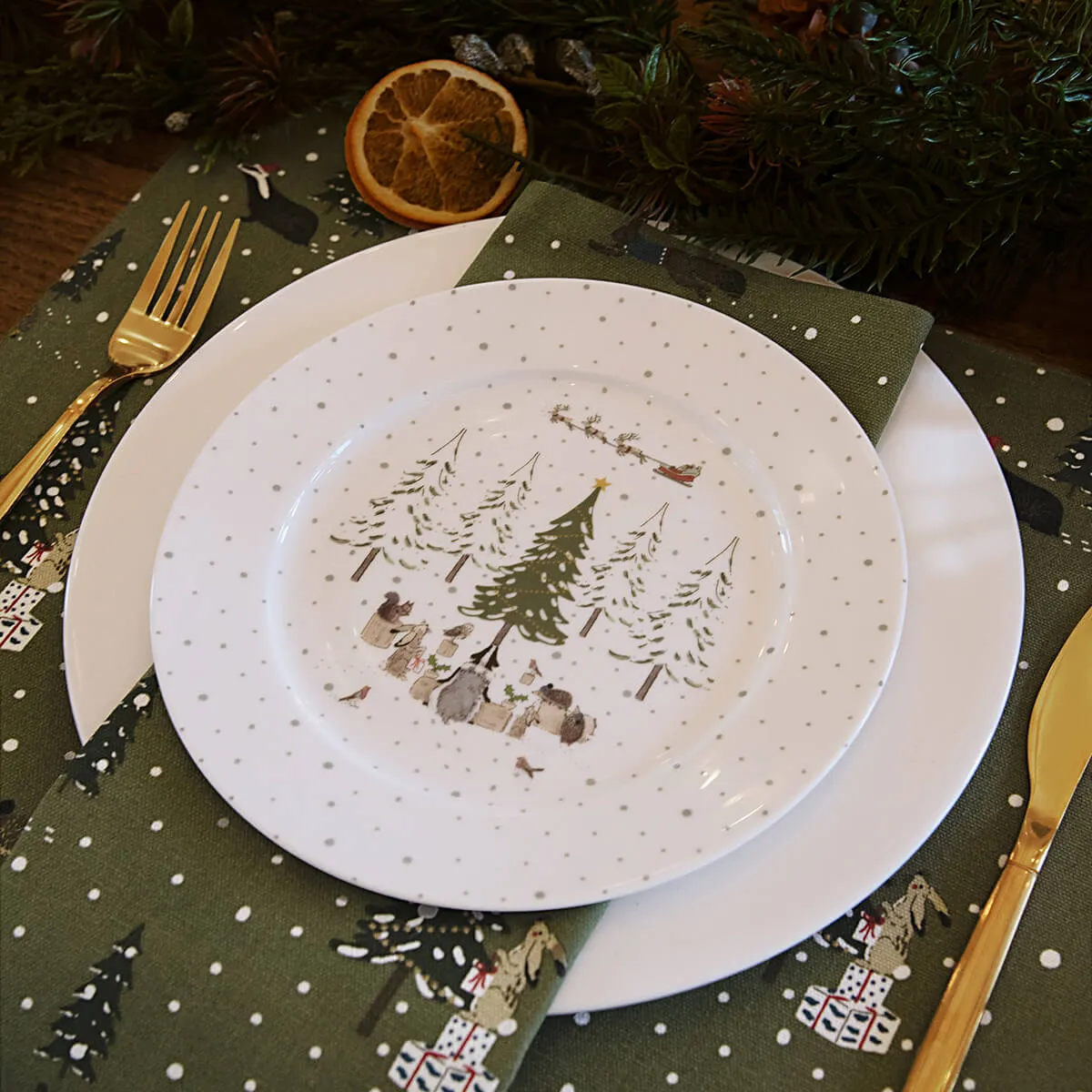 Festive Forest Napkins (Set of 4)