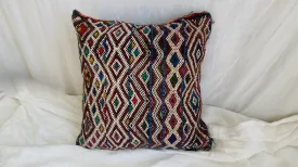 Fine Vintage Moroccan Kilim Pillow.