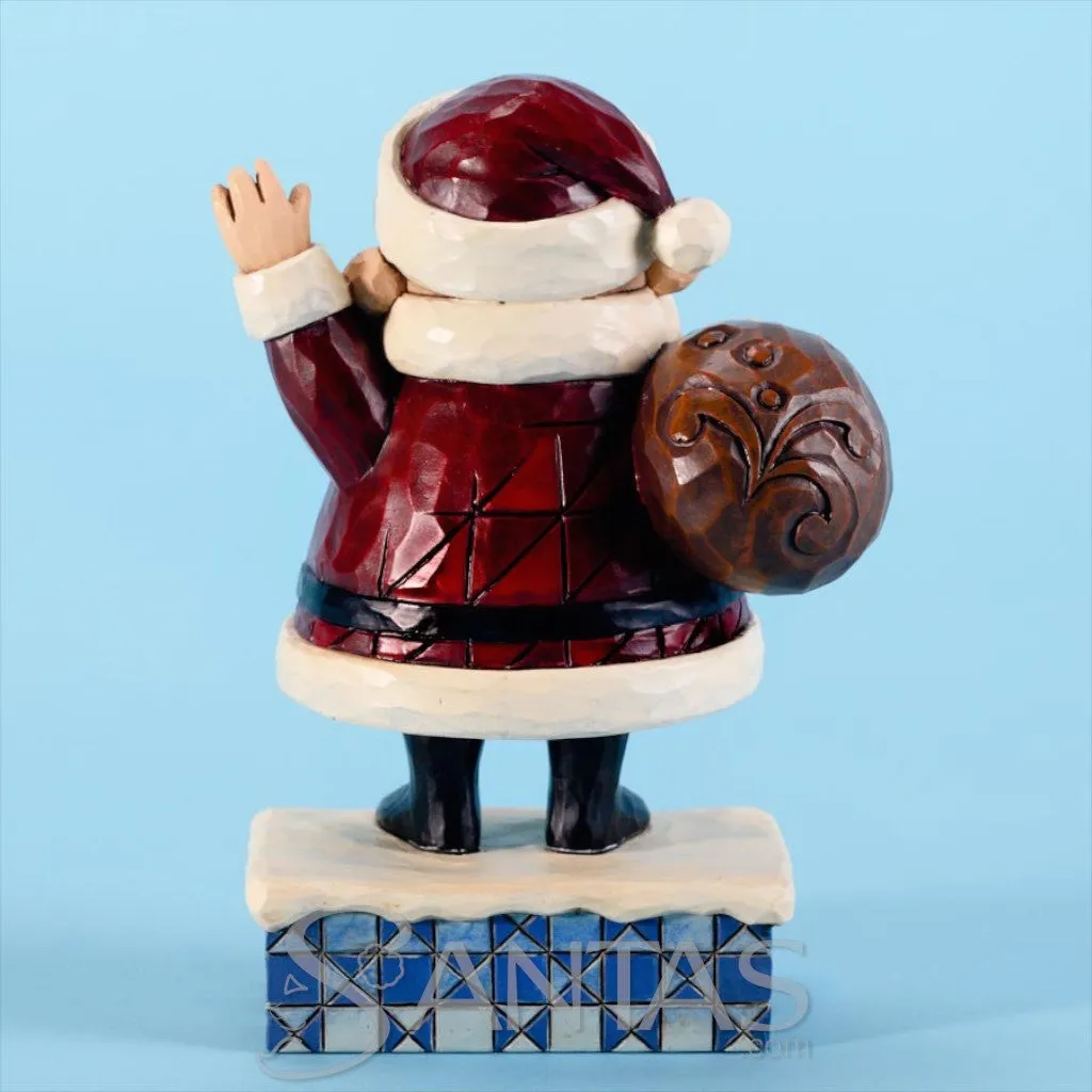 Jim Shore Santa Waving - Rudolph Series
