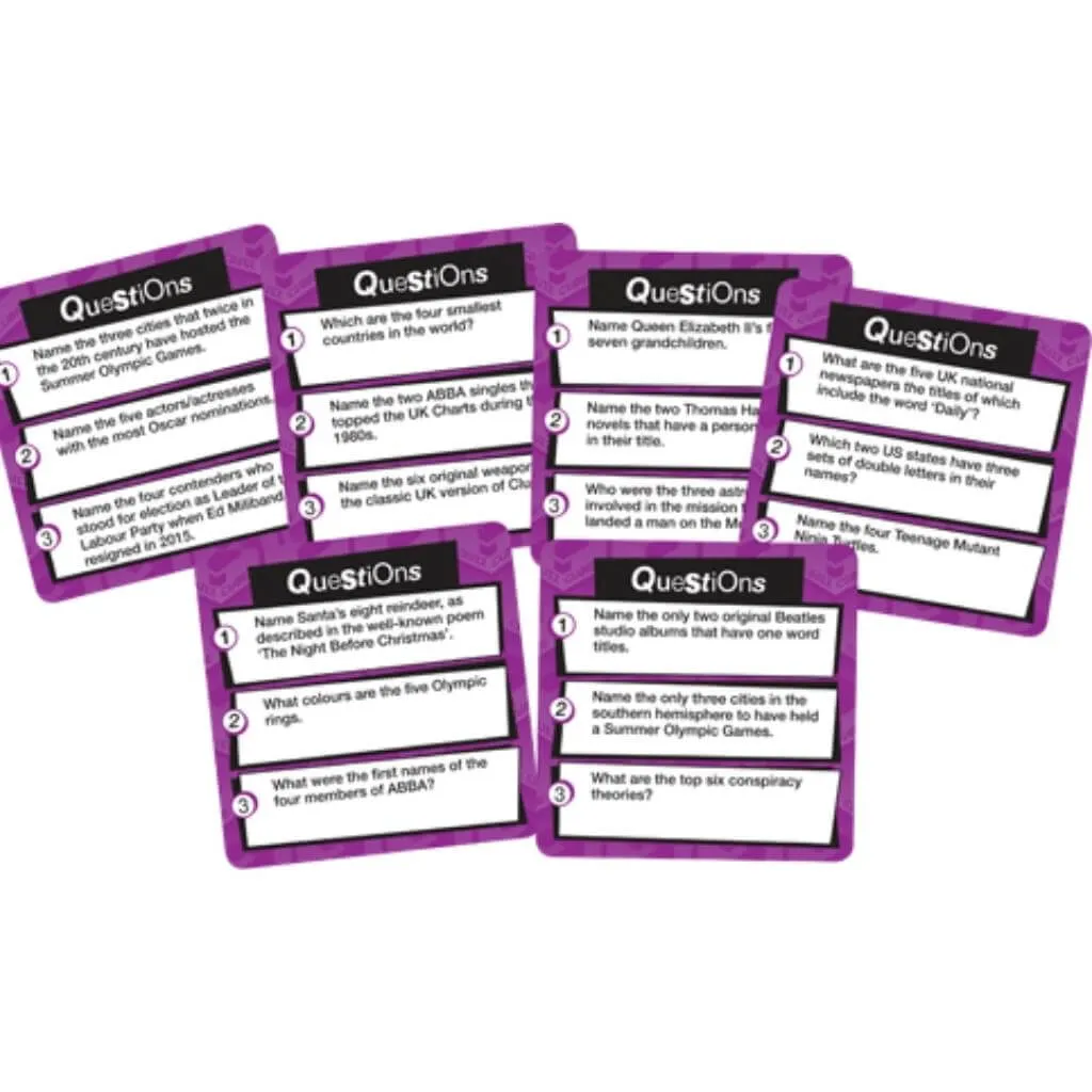 Name Em All Quiz Cube