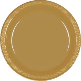 Premium Plastic Plates 23cm 20 Pack Gold