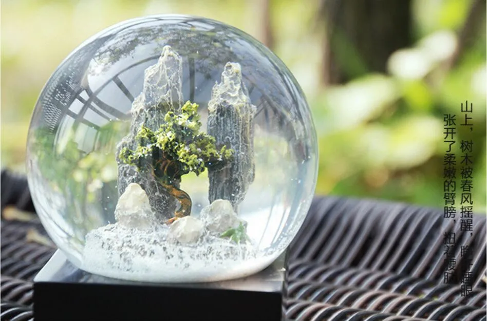 Stone Snow Globe