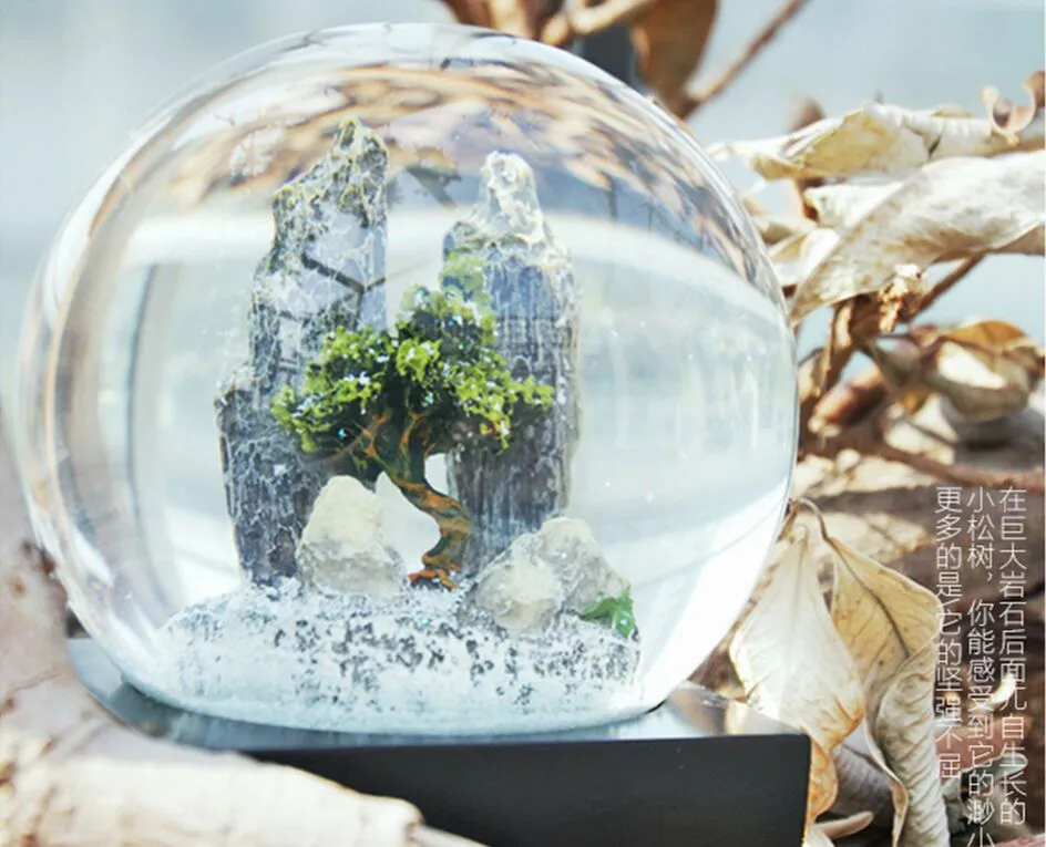 Stone Snow Globe